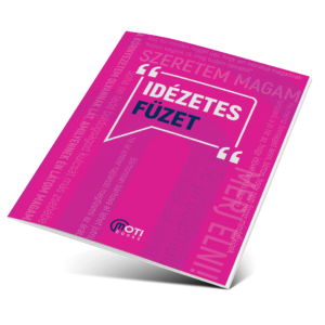 Idézetes füzet (pink)