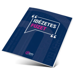 Idézetes füzet (kék)